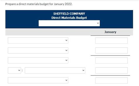 Solved Sheffield Company S Sales Budget Projects Unit Sales Chegg