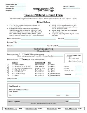 Fillable Online Rlapd Refund Request Form Rlapd Org Fax Email Print