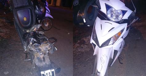 Dos Motos Protagonizaron Un Violento Choque Rawson