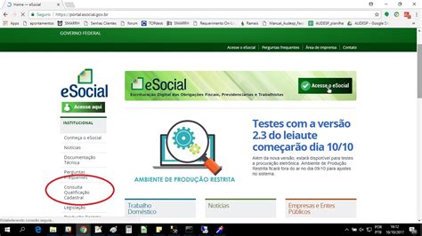 Sistemas Esocial Qualifica O Cadastral