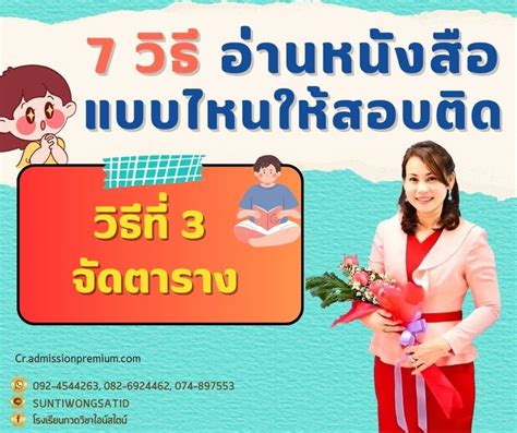 โรงเรียน กวดวิชาไอน์สไตน์ 7 วิธี อ่านหนังสือแบบไหนให้สอบติด วิธีที่ 3