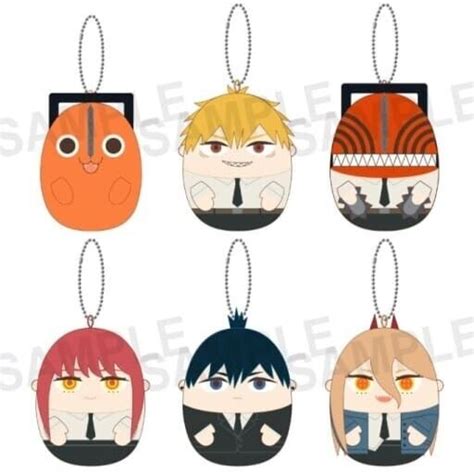 Chainsaw Man Mochi Fuwa Mascot Set Denji Power Ubuy India