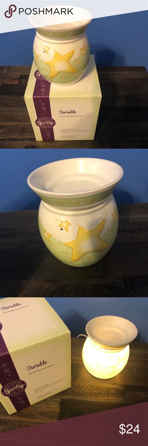 Scentsy Mid Size Warmer Twinkle Stars Nib Scentsy Scented Wax