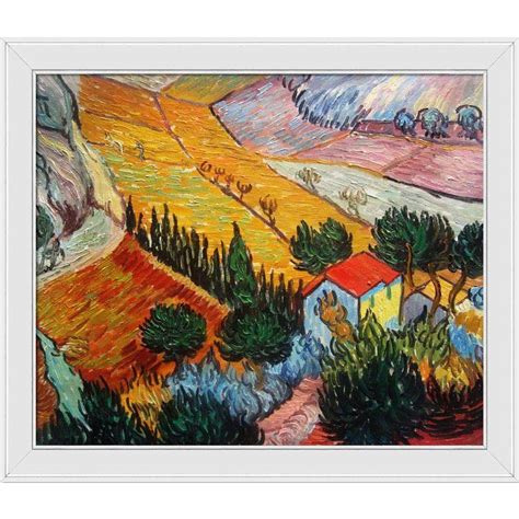 La Pastiche Landscape With House And Ploughman By Vincent Van Gogh