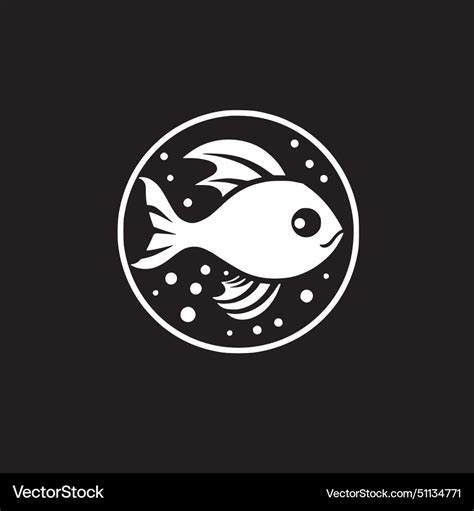 Clownfish - minimalist and simple silhouette Vector Image