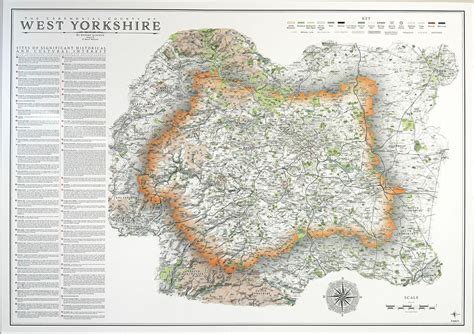 West Yorkshire Map | TheCartographicArts