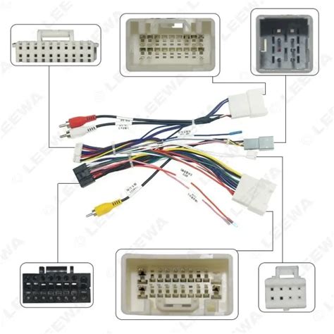 Leewa Car 16pin Audio Wiring Harness Canbus Box For Mitsubishi Pajero Outlander Aftermarket