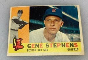 1960 Topps 363 Gene Stephens Boston Red Sox Baseball Card EBay