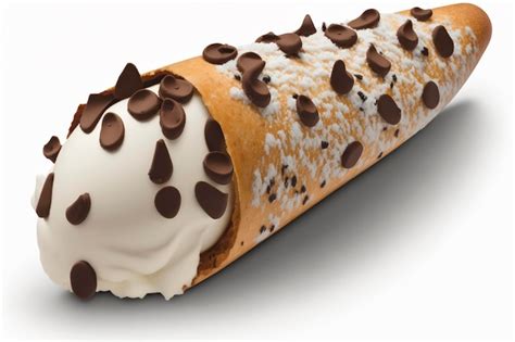 Premium AI Image | Delicious Cannoli Italian Pastry on Isolated White ...