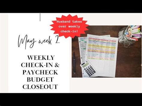 Budget With Me Weekly Check In Paycheck Budget Closeout Mr