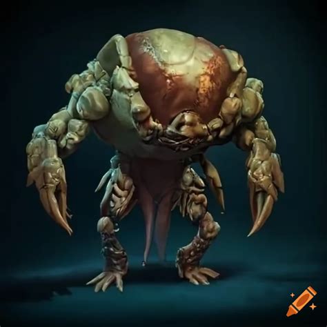 Crab Man With Scorpion Tail Rpg Game Enemy With Extreme Detail On Craiyon