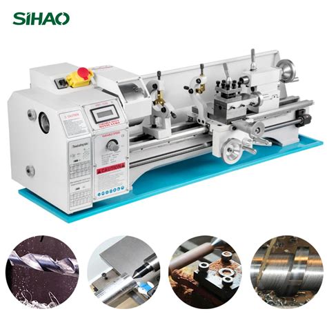 Sihao Metal Lathe 1100W 220 X 750MM Precision Metal Mini Lathe 3 Jaw