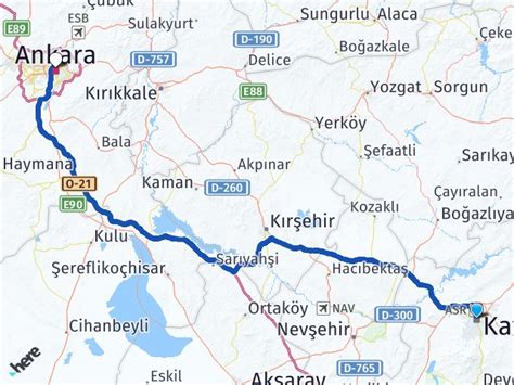 Kayseri Ankara Tren Garı Arası Kaç Km Kaç Saat Yol Tarifi