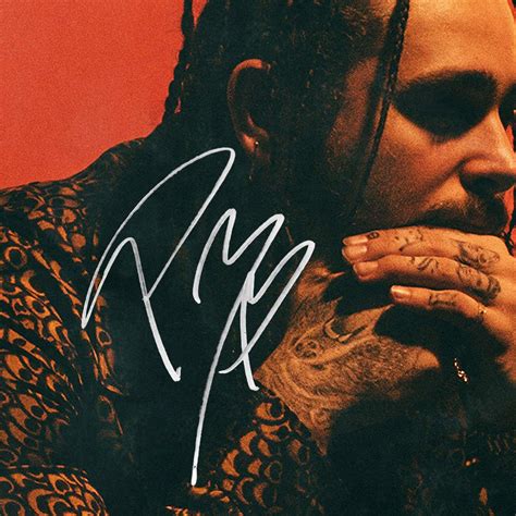 Post Malone Stoney LP Cover Limited Signature Edition Studio Licensed