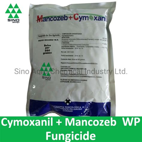 Fungicide Pesticide Cymoxanil 8 Mancozeb 64 Wp Bactericide And