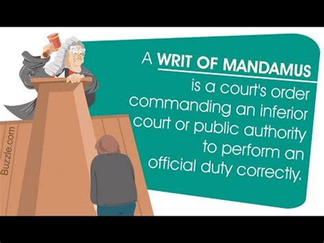 Writ Of Mandamus Writ Of Mandamus In Hindi YouTube