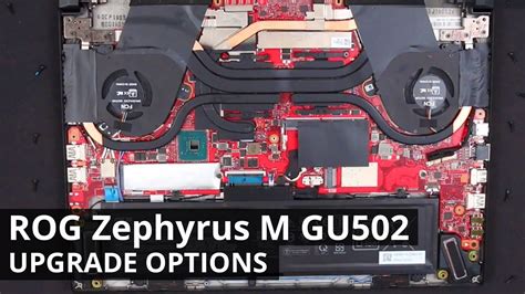 Asus Rog Zephyrus M Gu Disassembly And Upgrade Options Youtube