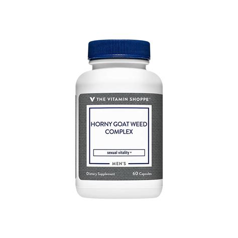 The Vitamin Shoppe Horny Goat Weed Complex Capsulas