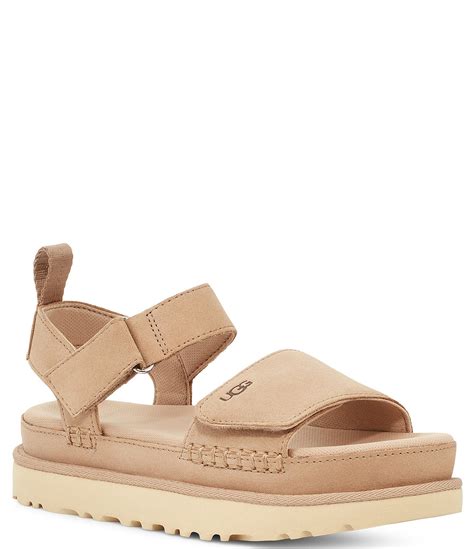 UGG Goldenstar Suede Platform Sandals | Dillard's