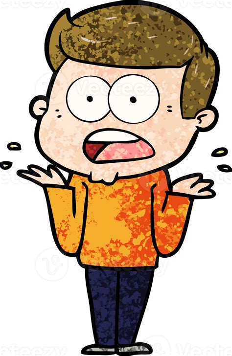 Cartoon Shocked Man 45143152 Png