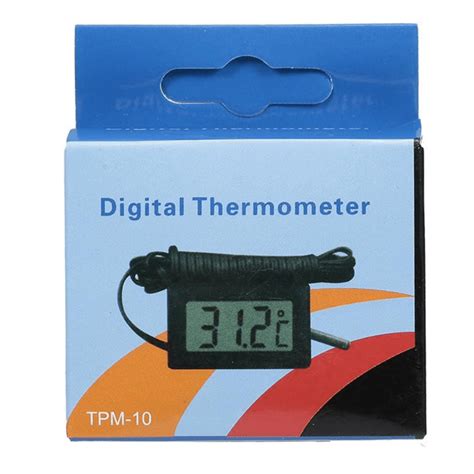 Tpm Digital Lcd Thermometer Hygrometer With Probe Temperature Sensor