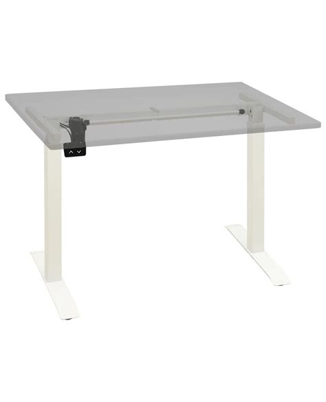 Cadre De Bureau Motoris Lectrique R Glable En Hauteur Blanc