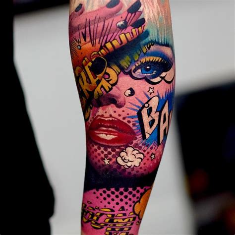 Pop Art Portrait Tattoo Gordon Gallery