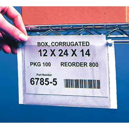 Barcode Label Holders for Warehouse Racks | Shelf Tag Supply