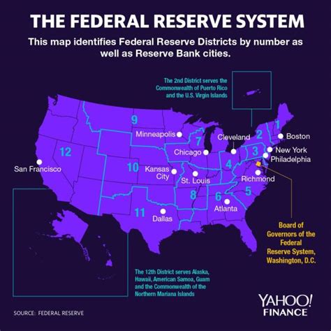 Federal Reserve Bank Map