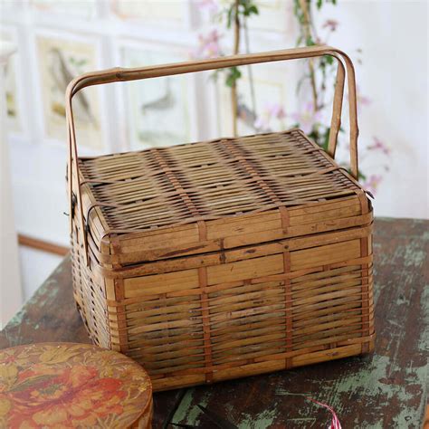 My Country House Antique Sewing Basket Nora Murphy Country House