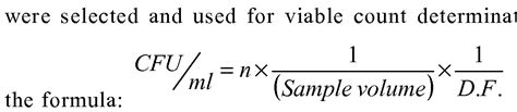 Colony Forming Unit Calculation A3 Colony Forming Unit Bacteria