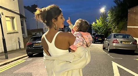 Priyanka Chopra And Daughter Malti Marie Look For The Super Moon Fans