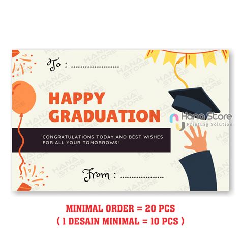 Jual Greeting Card Graduation Gift Card Kartu Ucapan Wisuda