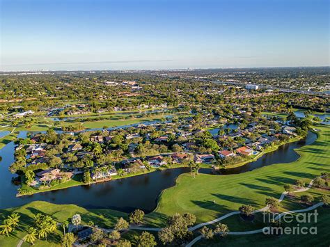 Aerial Photo Of The Lago Mar Country Club In Plantation Florida