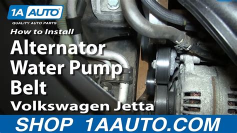 How To Replace Alternator Water Pump Belt 05 10 2 5l Volkswagen Jetta Youtube