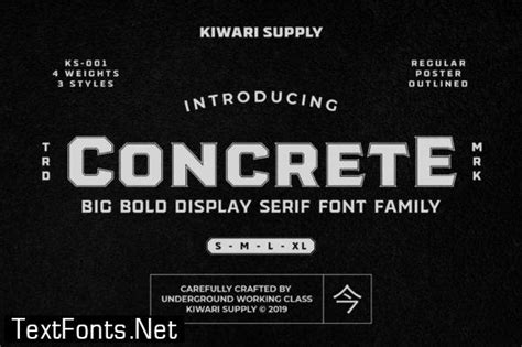 Concrete Font