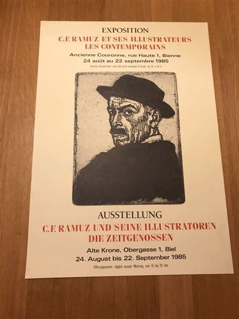 Plakat C F Ramuz Illustratoren 1985 Kaufen Auf Ricardo