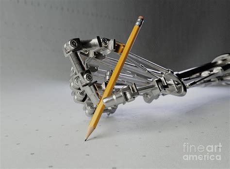 Mechanical Hand Drawing Digital Art by Allan Swart | Pixels