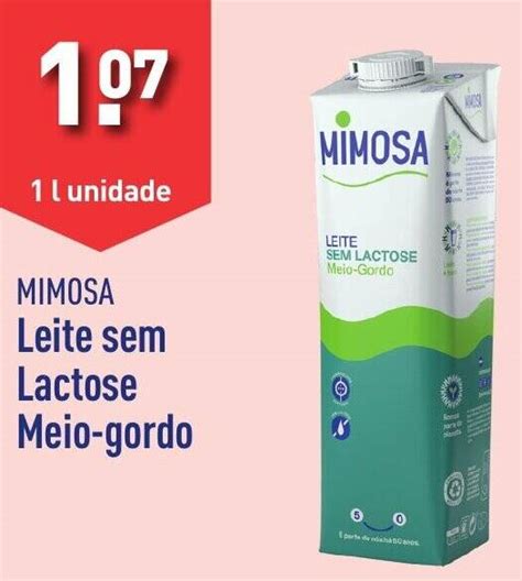 Promo O Mimosa Leite Sem Lactose Meio Gordo Em Aldi