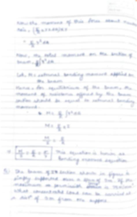 SOLUTION Bending Of Beams Derivation Of Bending Equation With Solved