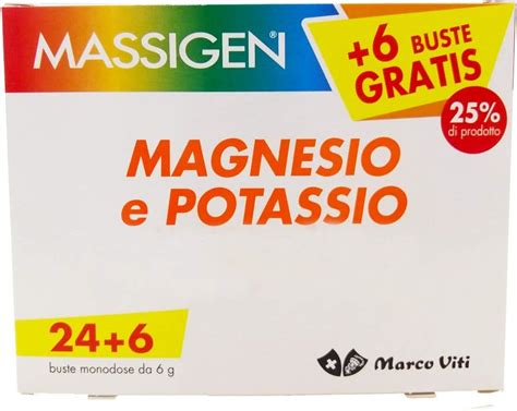 Massigen Magnesio E Potassio Buste Confezioni Integratore Di