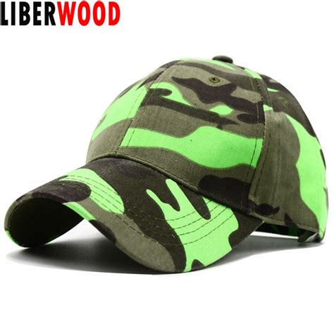 LIBERWOOD Unisex Structured Camouflage Adjustable Ballcap Cotton Hat