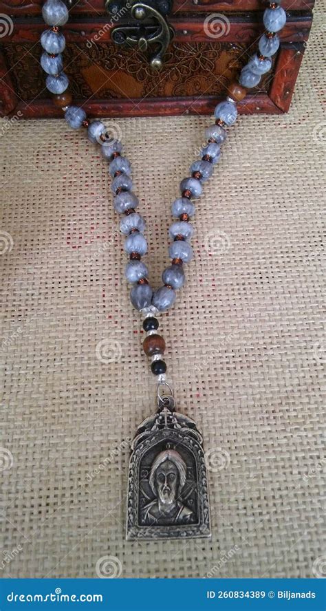 Beautiful Unique Prayer Rope with Jesus Christ Medallion Editorial ...