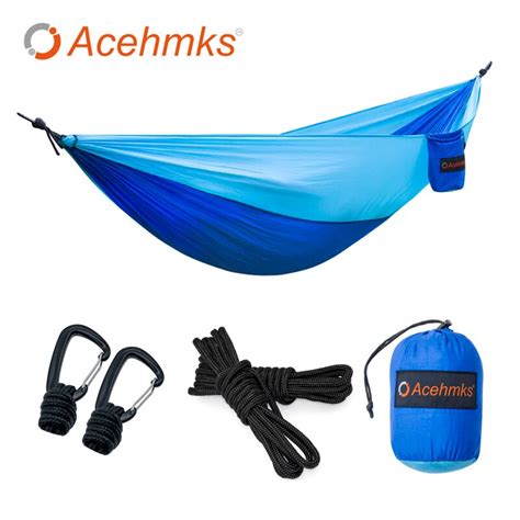 Acehmks Aluminum Alloy Snap Outdoor Hammock With 6 Meters Tree Ropes