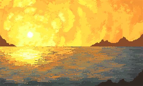 Pixilart Sunset By Albertaltreb