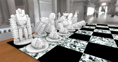 Studio Ghibli Chess Set For 3D Printing Gallery McNeel Forum