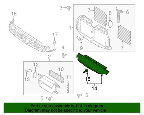 Ford Oem New Ford Expedition Radiator Support Air