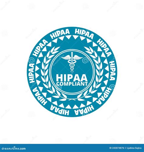 HIPAA Compliance Icon Isolated on White Background Stock Vector ...