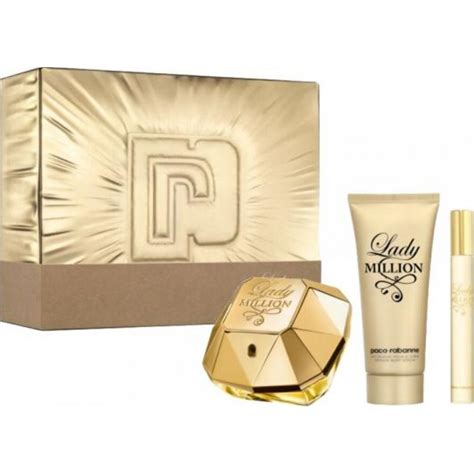 Set Cadou Femei Parfum Si Lotiune De Corm Paco Rabanne Lady Million 3