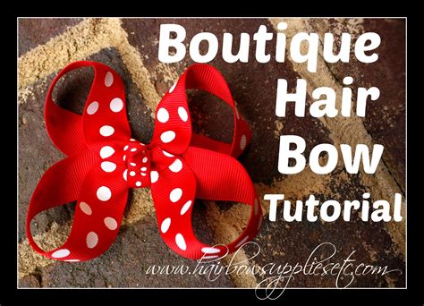 Boutique Hair Bow Tutorial 3 Inch Basic Bow Hair Bow Instructions